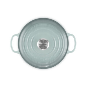 Le Creuset Signature Sea Salt Cast Iron Round Casserole 24cm